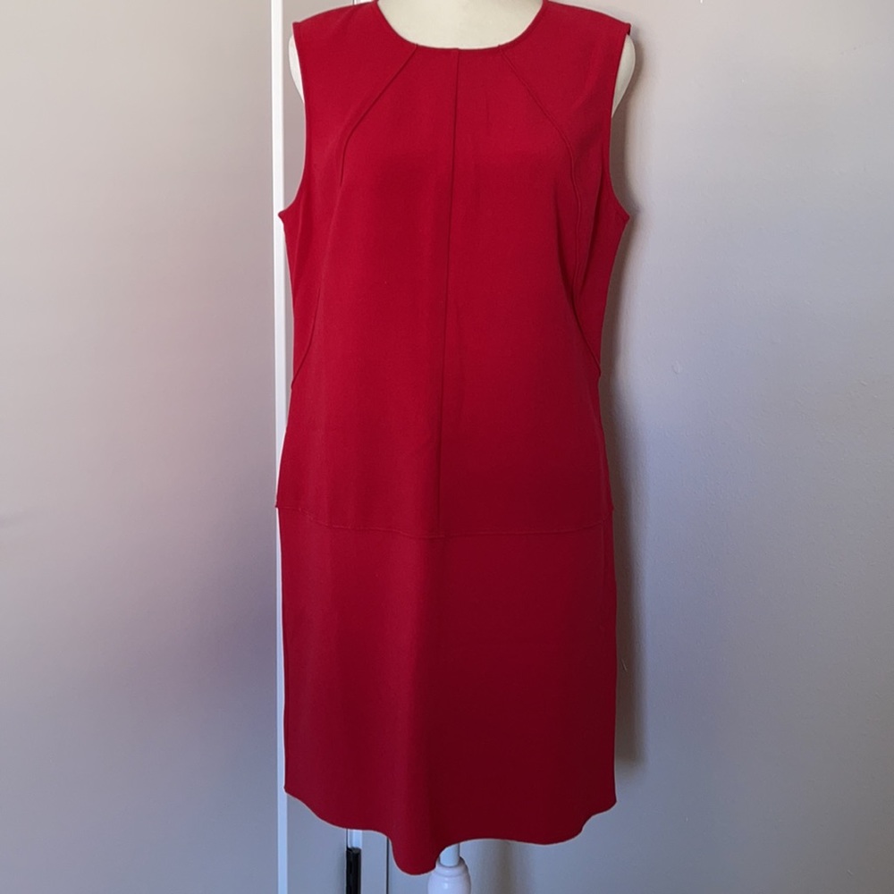 Loft Shift Dress, Red